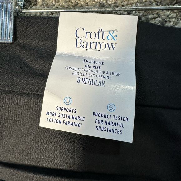 NWT women’s Croft & Barrow pull on bootcut pants SZ 8 - Picture 8 of 10